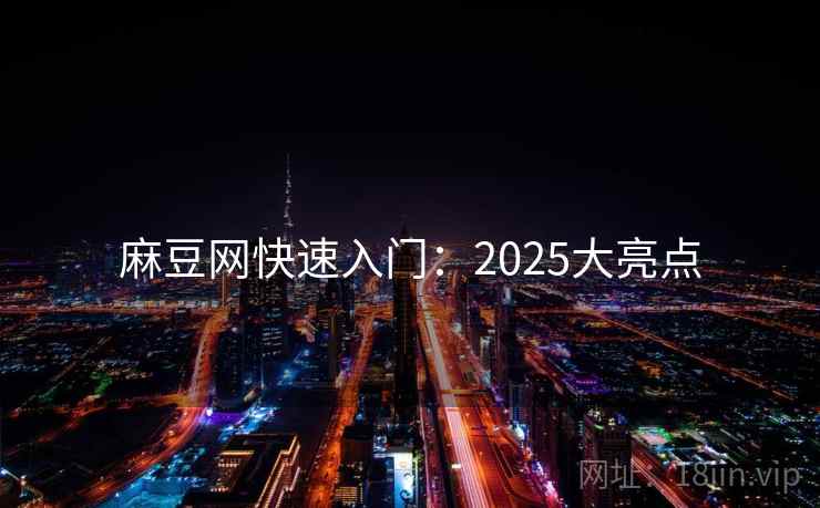 麻豆网快速入门：2025大亮点
