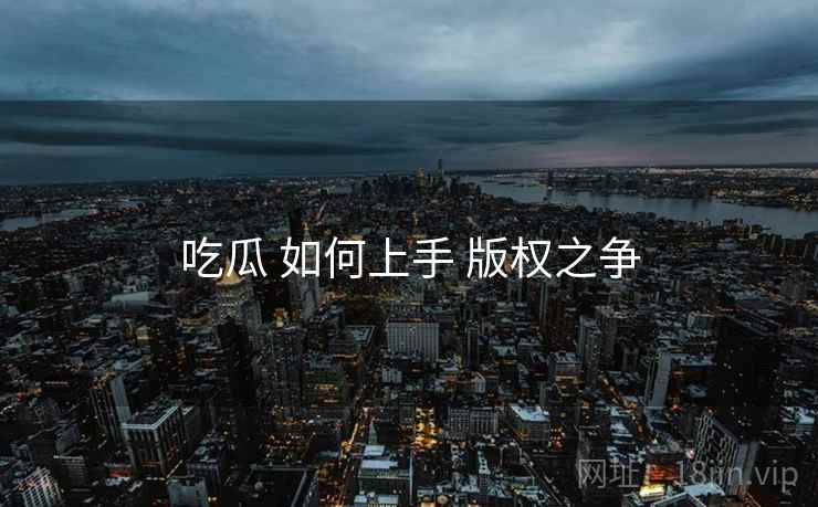 吃瓜 如何上手 版权之争